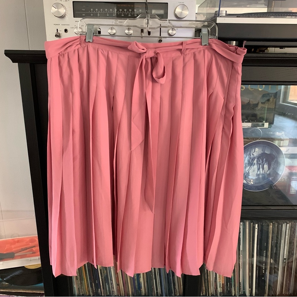 ModCloth chiffon knife pleat skirt